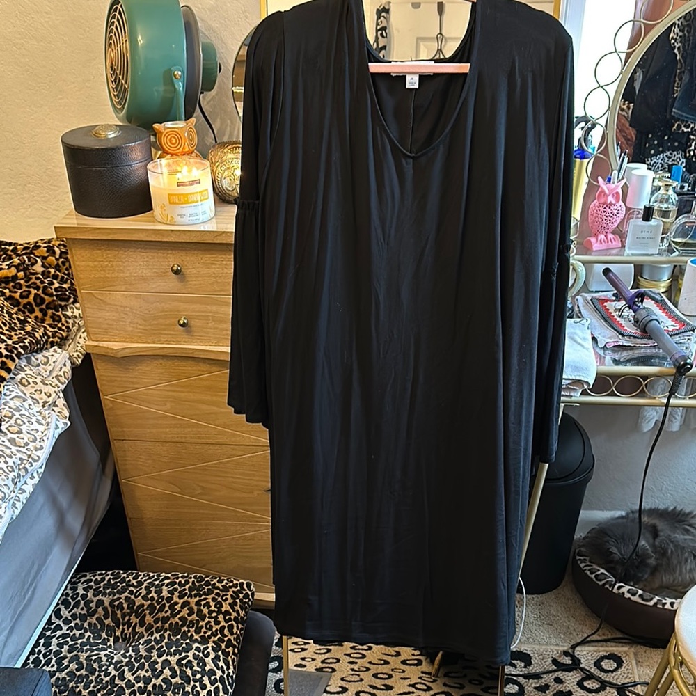 Boutique plus size Chic Black Dress